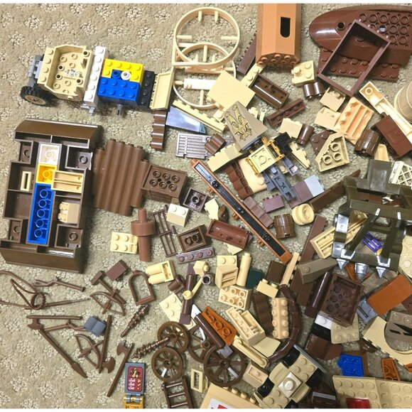 Lego and Compatible with Lego Building Blocks Tools Brown Tan Lot GA156 - Picture 2 of 9
